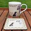 Head Tilt Mug & Coaster Set - Little Dog Collection